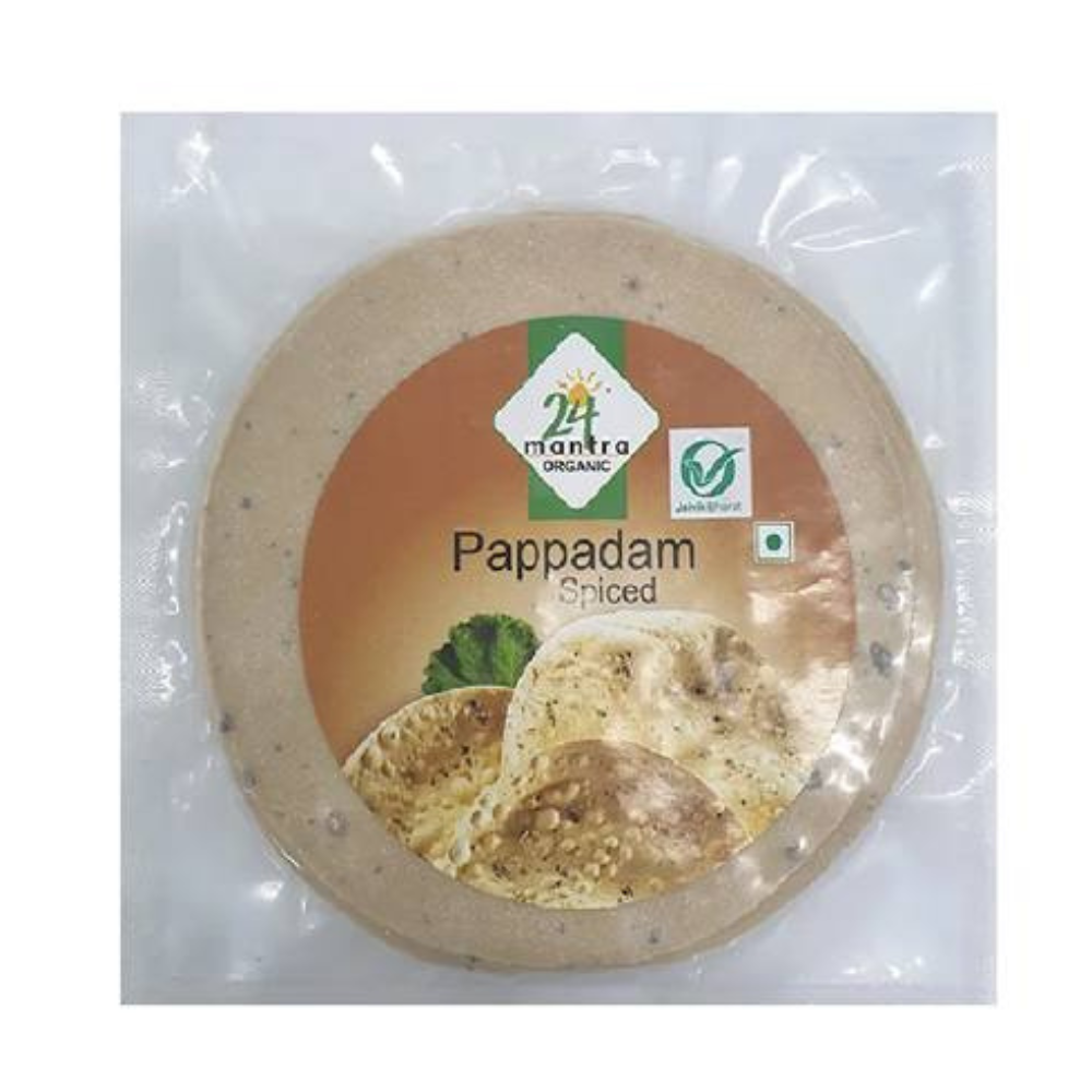 24 Mantra Organic Spiced Papad - Distacart