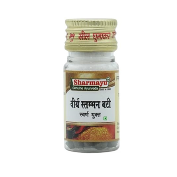 Sharmayu Ayurveda Virya Stambhan Bati With Gold - Distacart