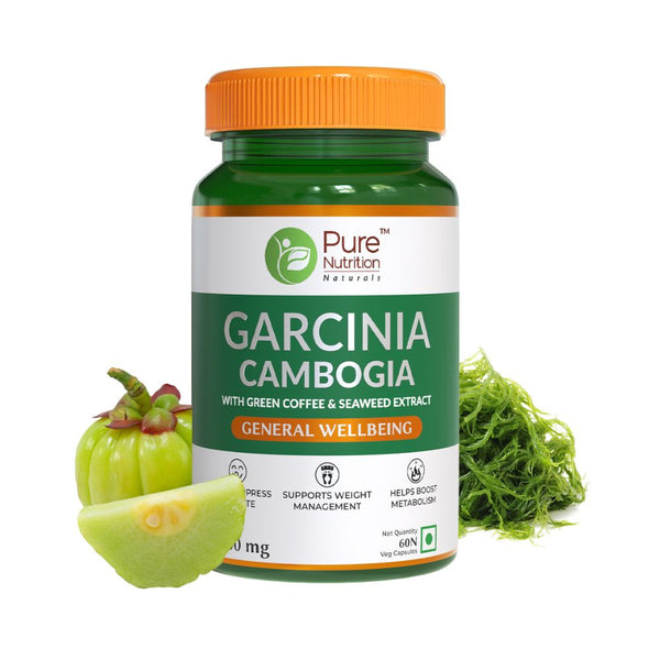 Pure Nutrition Garcinia Cambogia with Green Coffee & Seaweed Extract Capsules - Distacart
