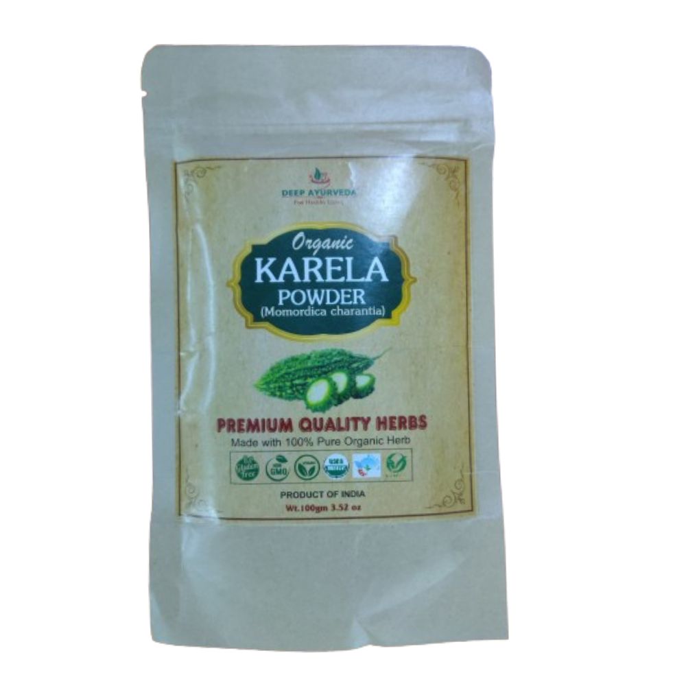 Deep Ayurveda Organic Karela Powder (Bitter Gourd) - Distacart