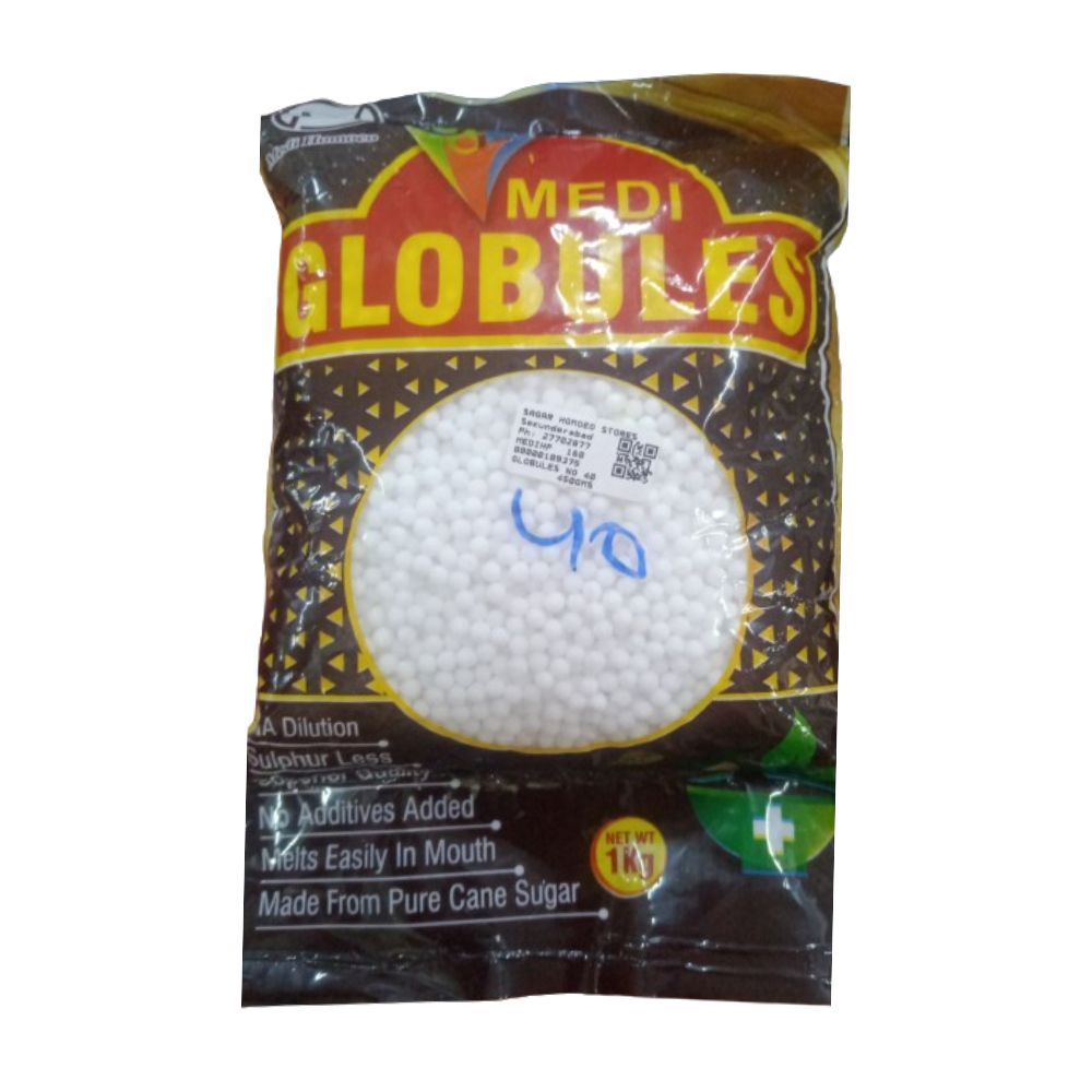 Medi Homeopathy Globules/ Blank Pellets (Size 40) - Distacart