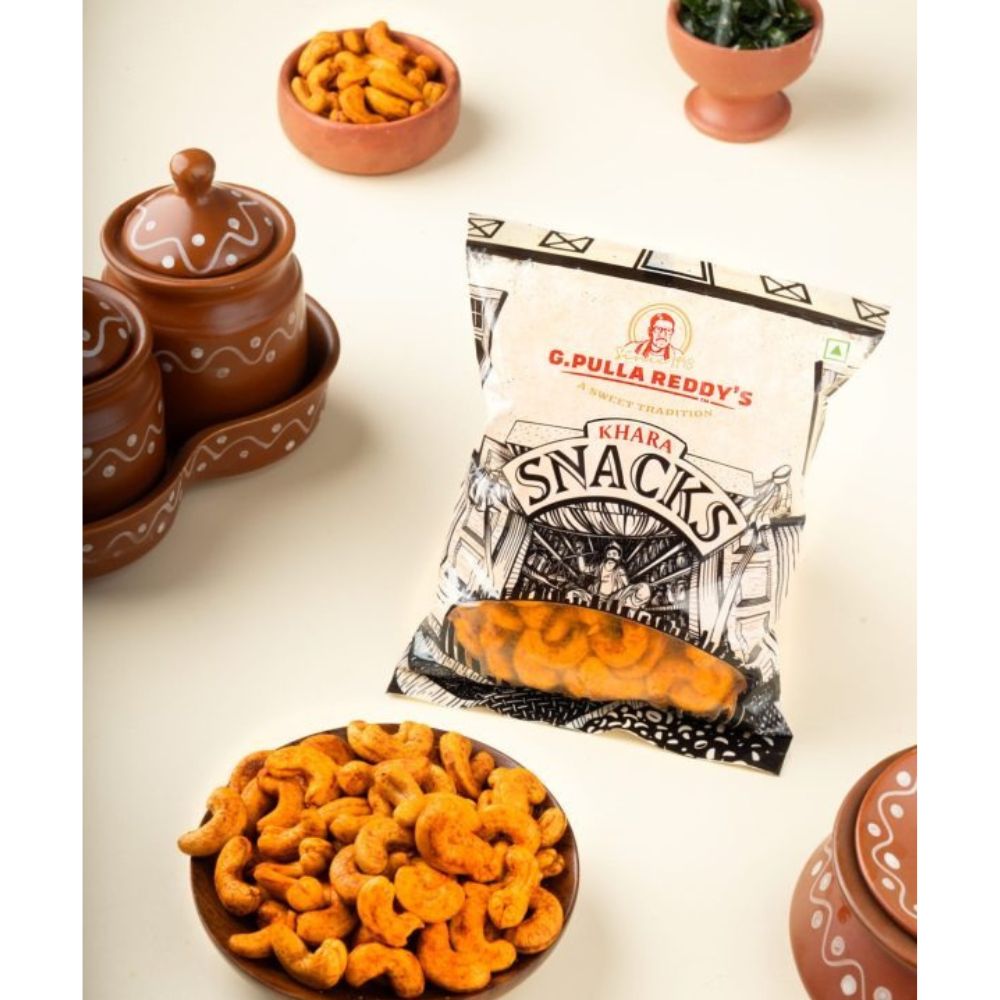 Pulla Reddy 2 G Pulla Reddy Masala Kaju - Spicy, Crunchy Roasted Cashew Nuts Online