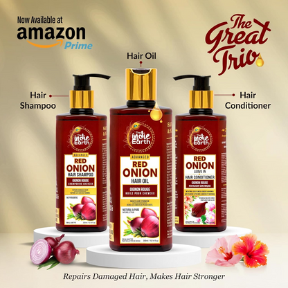 The Indie Earth Advanced Red Onion Hair Care Trio - Distacart