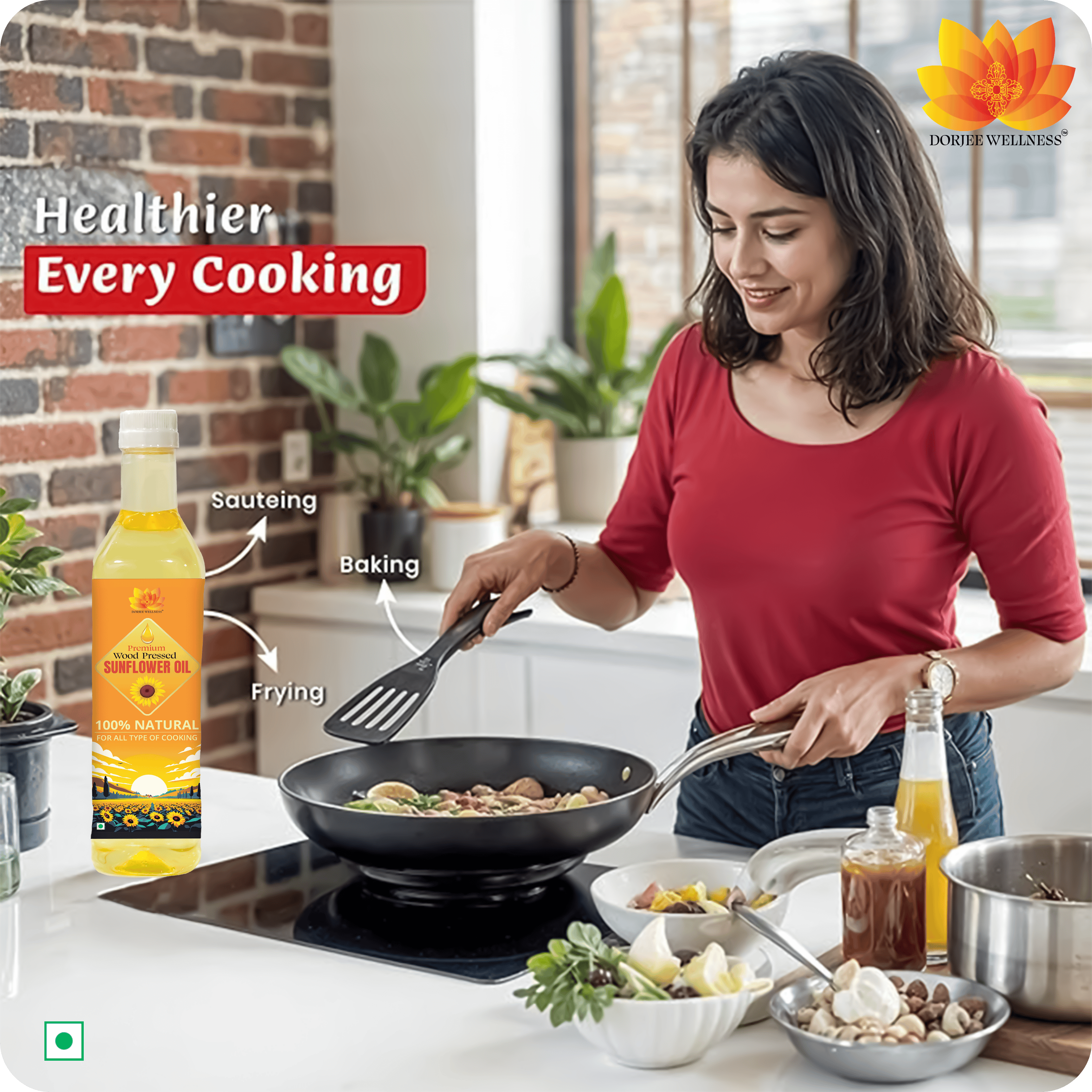 Dorjee Wellness Wood Pressed Sunflower Oil