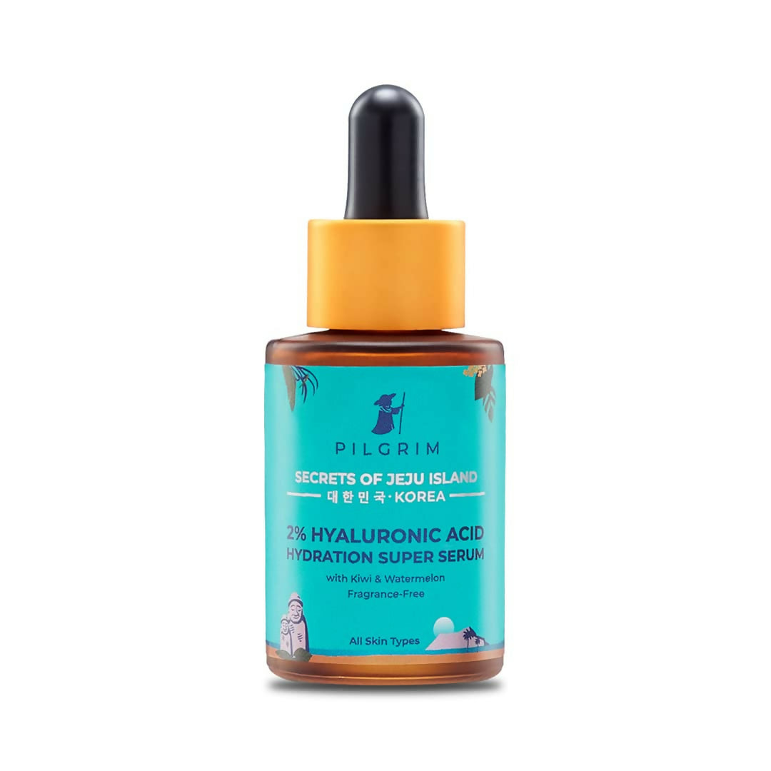 Pilgrim 2% Hyaluronic Acid Hydration Super Serum With Kiwi & Watermelon Extracts For Hydrated Skin - Korean Skin Care - Distacart