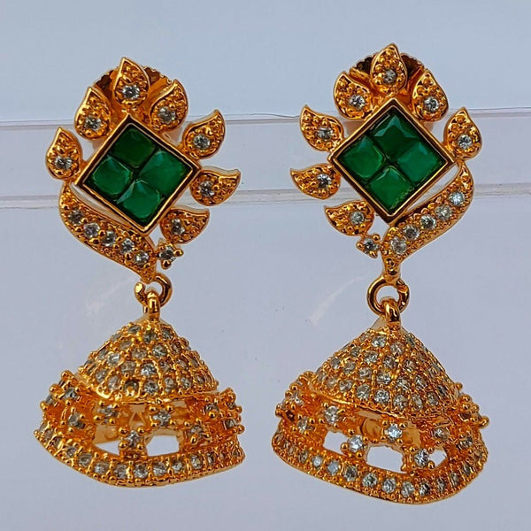 AD Emerald Designer Jhumkas - Distacart