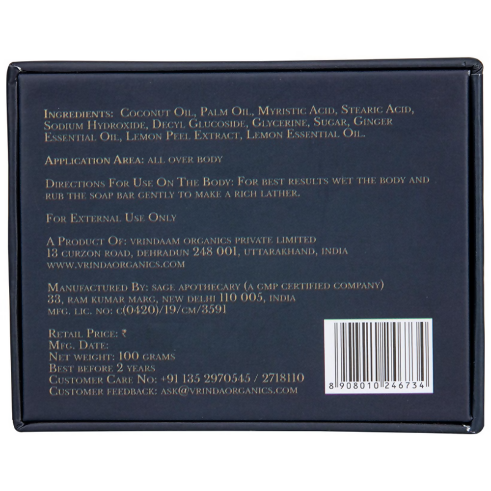Vrinda Ginger & Lime Soap - Dista