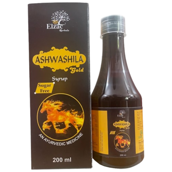 Elzac Ashwashila Gold Syrup Sugar Free - Distacart