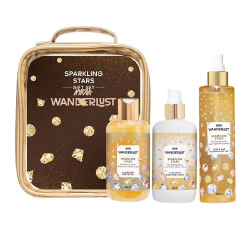 Wanderlust Sparkling Stars Set for Women - Shower Gel, Lotion, Mist - Dista