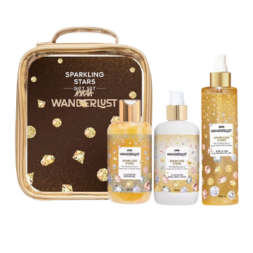 Wanderlust Sparkling Stars Set for Women - Shower Gel, Lotion, Mist - Dista
