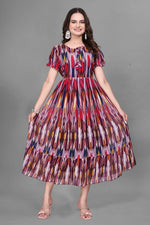 Thumbnail for Preksha Creation Georgette Women Long Maxi Dress Type Gown