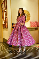 Thumbnail for Aastha Fashion Women's Pink Cotton Silk Digital Printed Designer Kurti with Pant - Distacart
