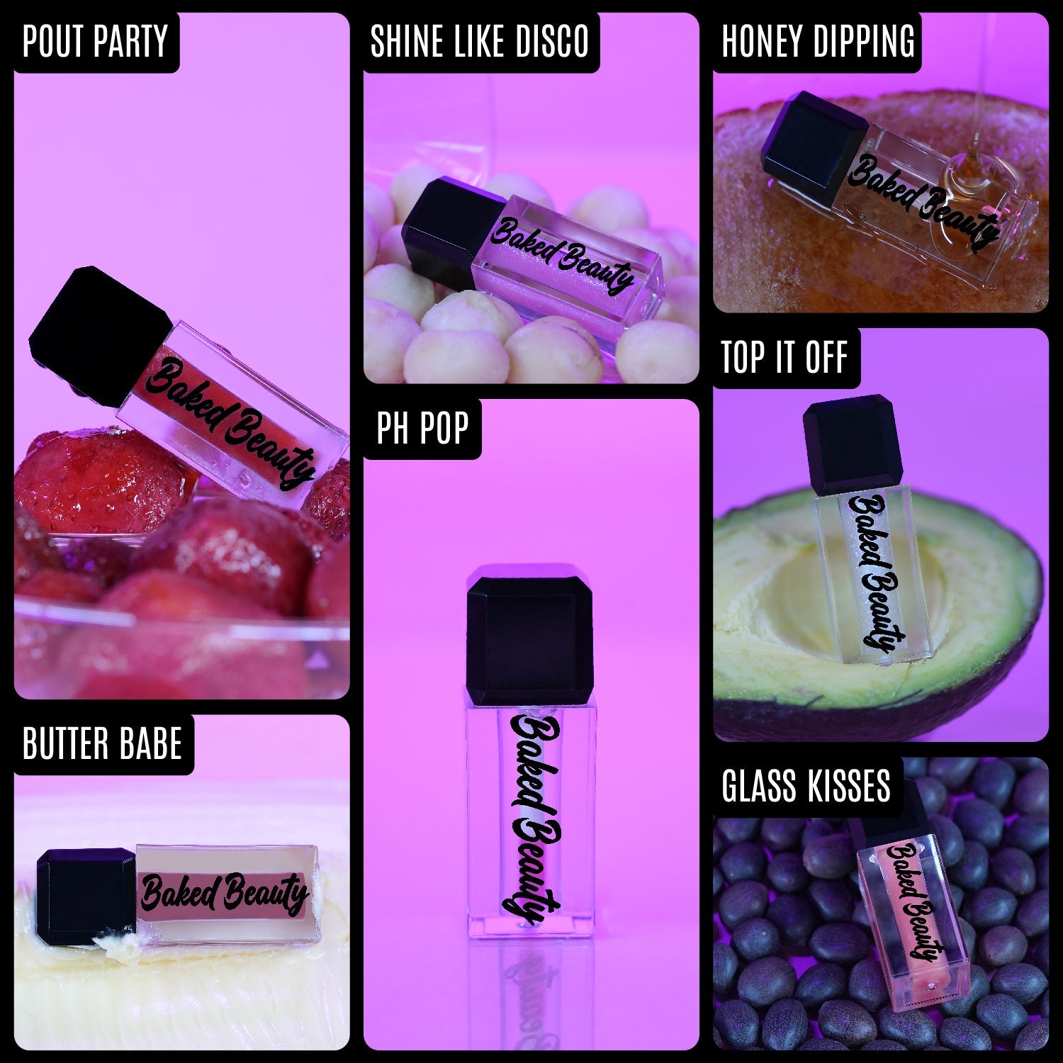 Baked Beauty Lip Trip Lip Oils (Set of 7)