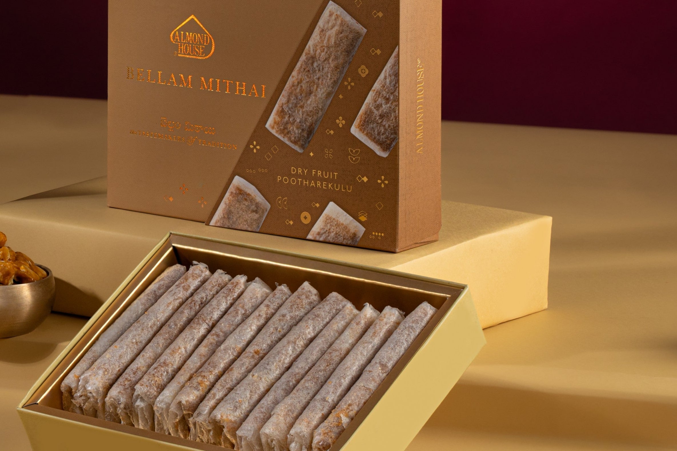 Almond House Bellam Dryfruit Poothrekulu (MAP) - Distacart