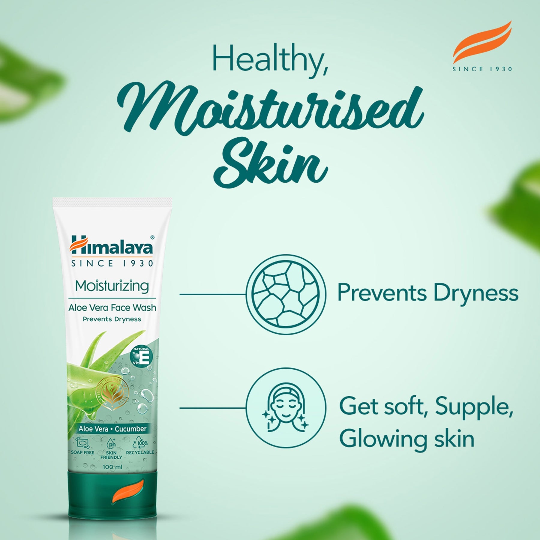 Himalaya Herbals Moisturizing Aloe Vera Face Wash - Distacart