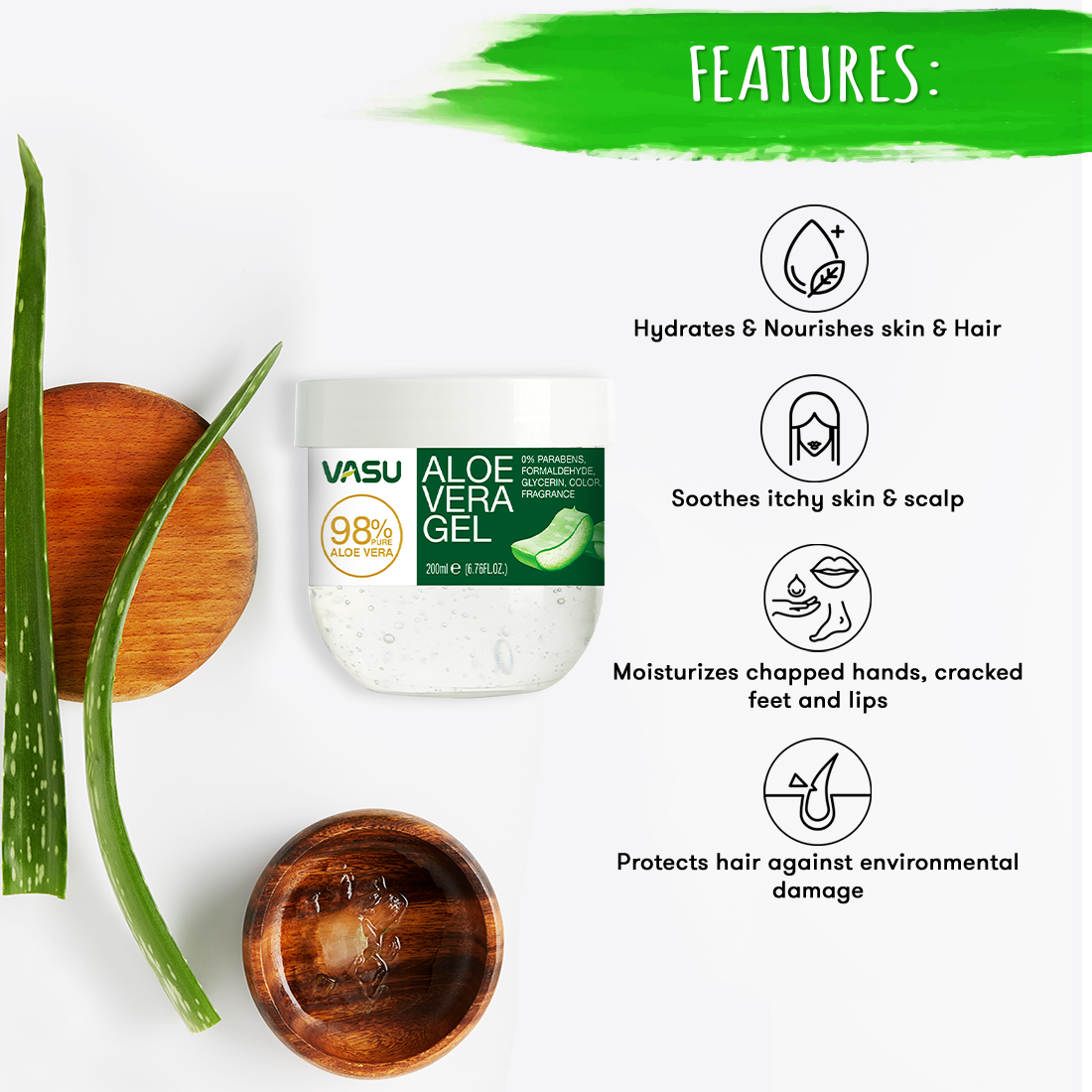 Vasu Healthcare Aloe Vera Gel - Distacart