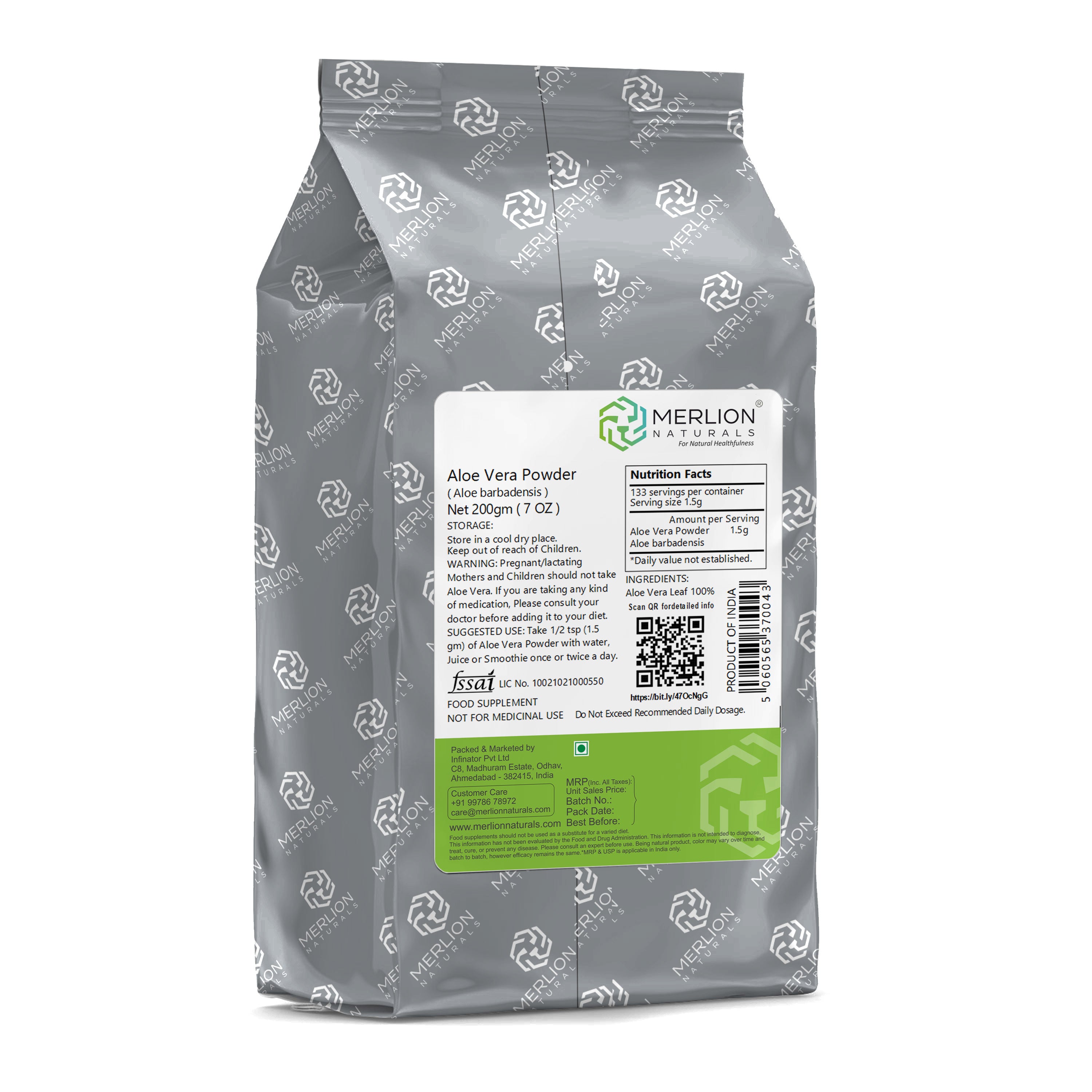 Merlion Naturals Aloe Vera Powder - Distacart