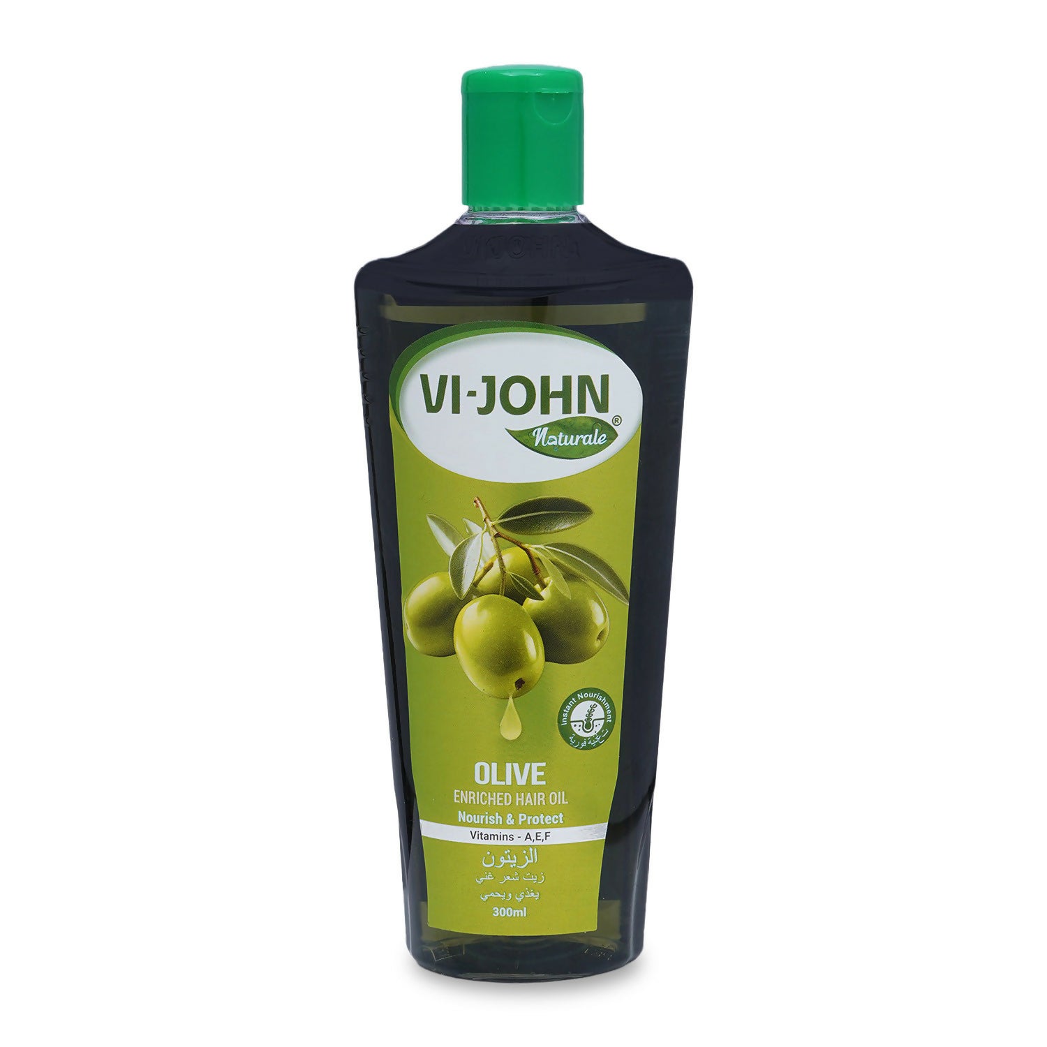 VI-JOHN Naturale Olive Enriched Hair Oil Nourish & Protect with Vitamin A.E & F - Distacart