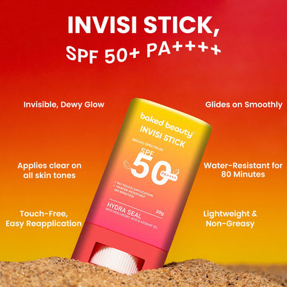 Baked Beauty Invisi Stick – Broad Spectrum Spf 50 And Pa++++ - Distacart