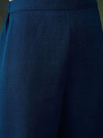 Thumbnail for Sangria Floral Embroidered A-Line Kurta & Trousers With Dupatta