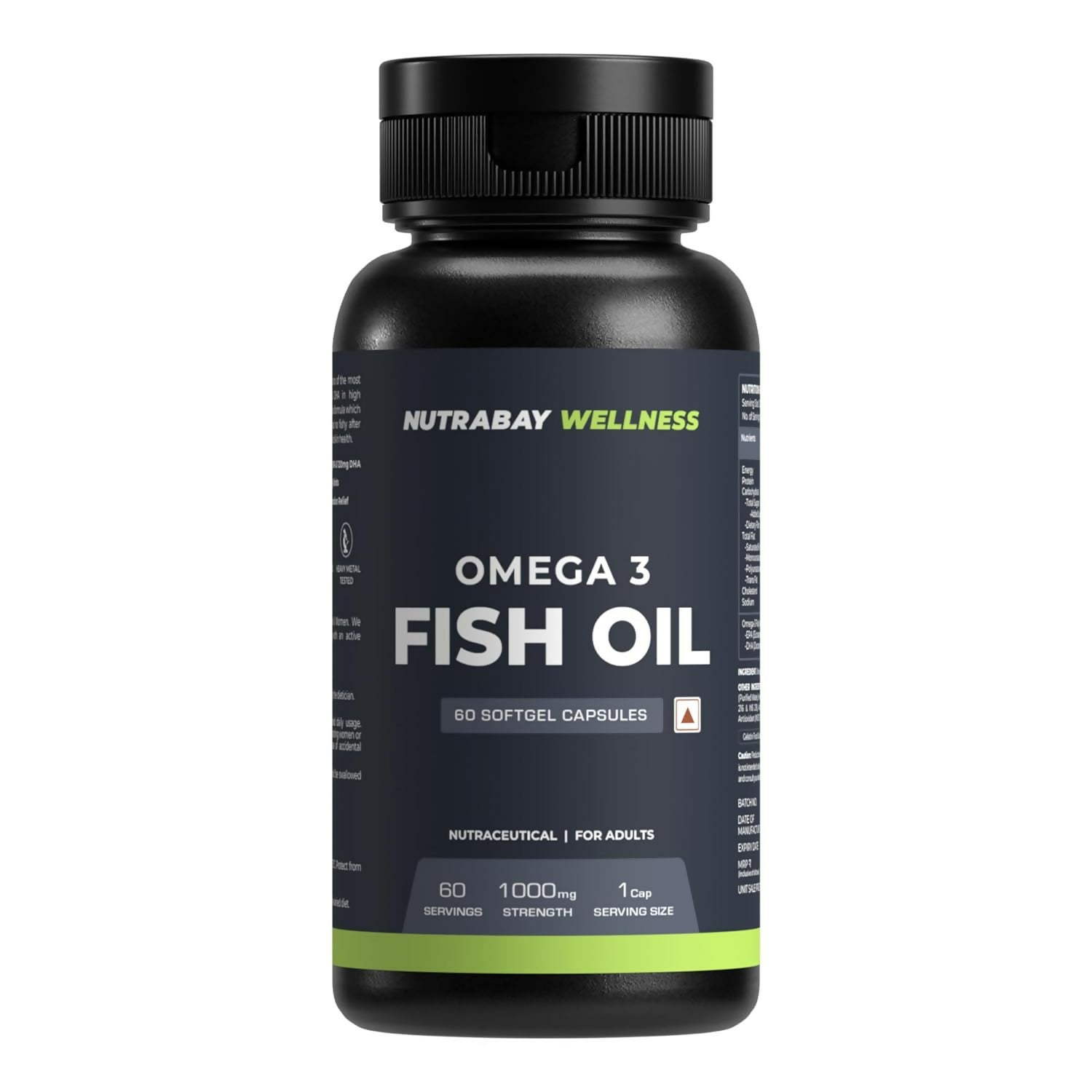 Nutrabay Wellness Omega 3 Fish Oil Capsules - Distacart
