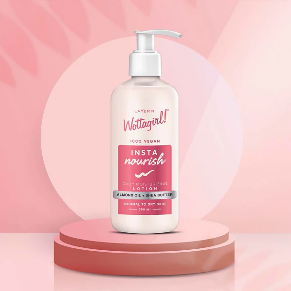 Layerr Wottagirl Insta Nourish Lotion (100% Vegan) - Distacart