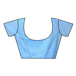 Thumbnail for Very Much Indian Mul Cotton Khadi Design Handloom Woven Saree - Blue - Distacart