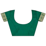 Thumbnail for Joban Fashion Green Striped With Floral Motifs Soft Silk Leheriya Saree