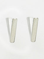 Thumbnail for NVR Men's Set of 3 Multicolor Rhodium-Plated Geometric Shape Stainless Steel Studs Earring - Distacart