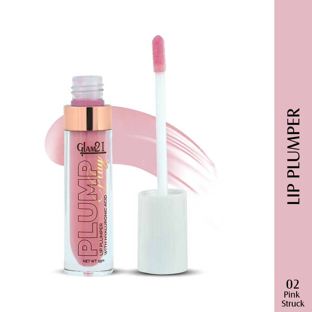 Glam21 Lip Plump Play Lip Plumper With Hyaluronic Acid - 02 Pink Struck - Distacart