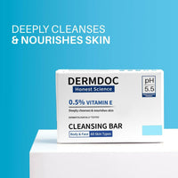 Thumbnail for DermDoc 0.5% Vitamin E Cleansing Bar For Moisturized Skin - Distacart