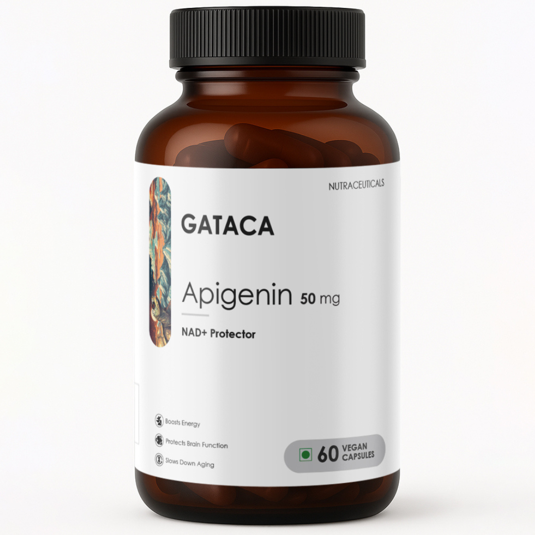 GATACA Apigenin - 50 mg Capsules for Better Sleep, More Focus, More Life - Distacart