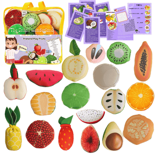 The Small Wonderland Pretend Play Fruits- 18-Piece Pretend Play Fruits Set