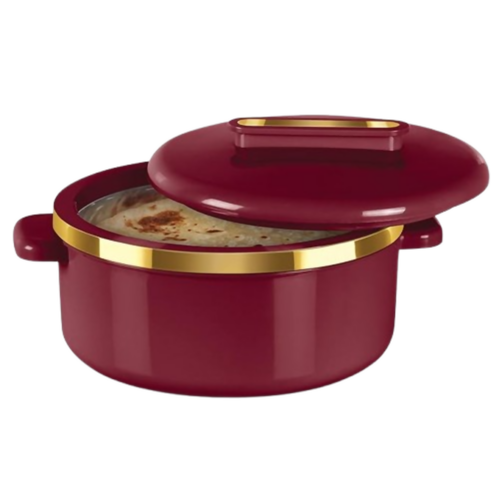 Milton Curve 2500 Inner Stainless Steel Casserole - Maroon - Dista