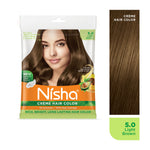 Thumbnail for Nisha Creme Hair Color for Women - Light Brown - Distacart