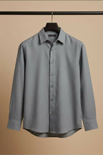 Thumbnail for Driftline — Grey Cotton Shirt by Hilo Design - Dista