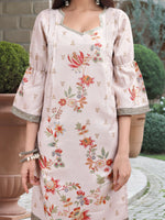 Thumbnail for Joban Fashion Off White Position Digital Print With Position Foil Kurta Set