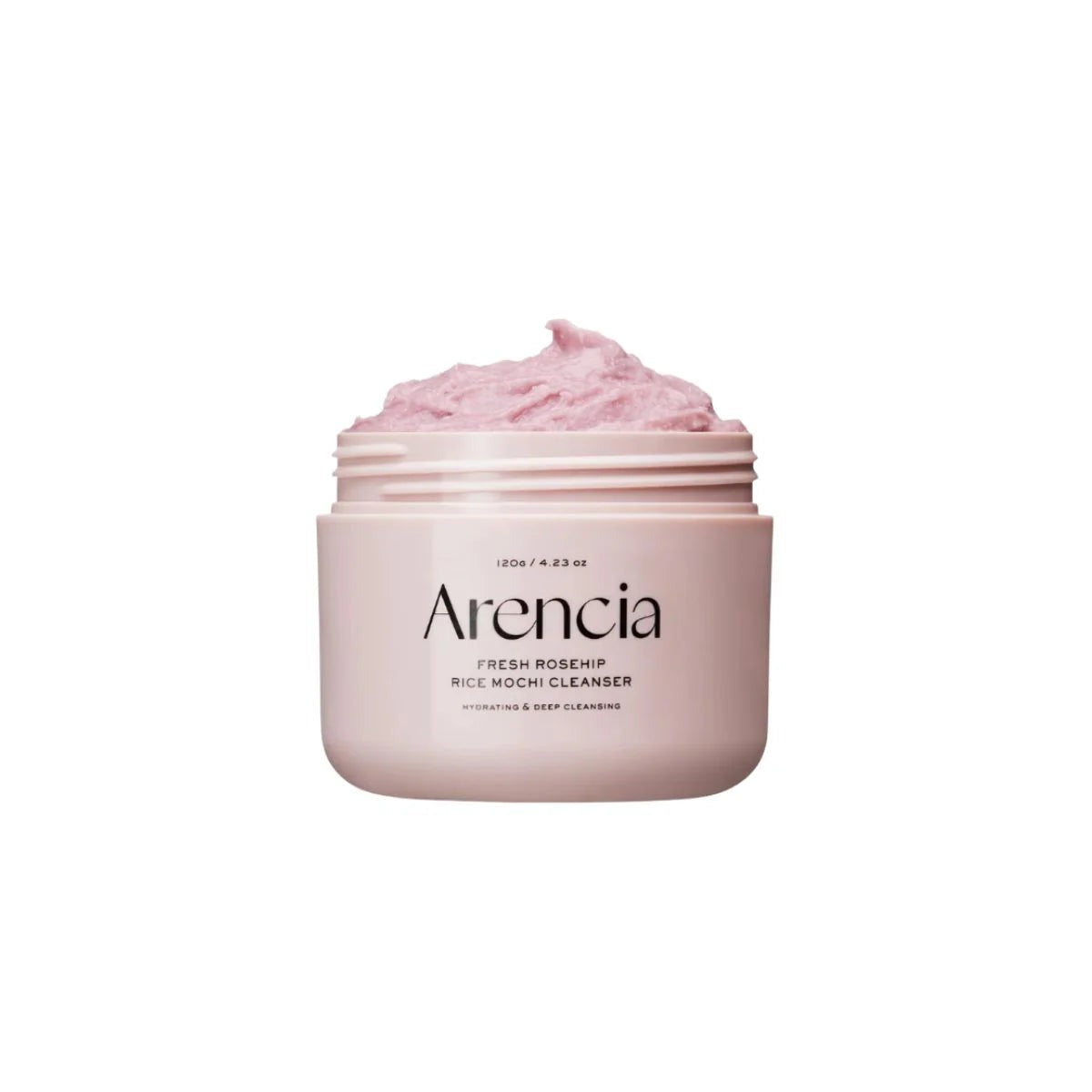 Arencia Fresh Rosehip Rice Mochi Cleanser - All-In-One Cleanser, Mask & Makeup Remover for Dull Skin