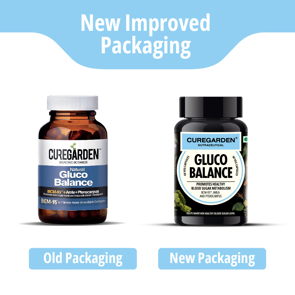 Curegarden Natural Gluco Balance Veg Capsules - Distacart
