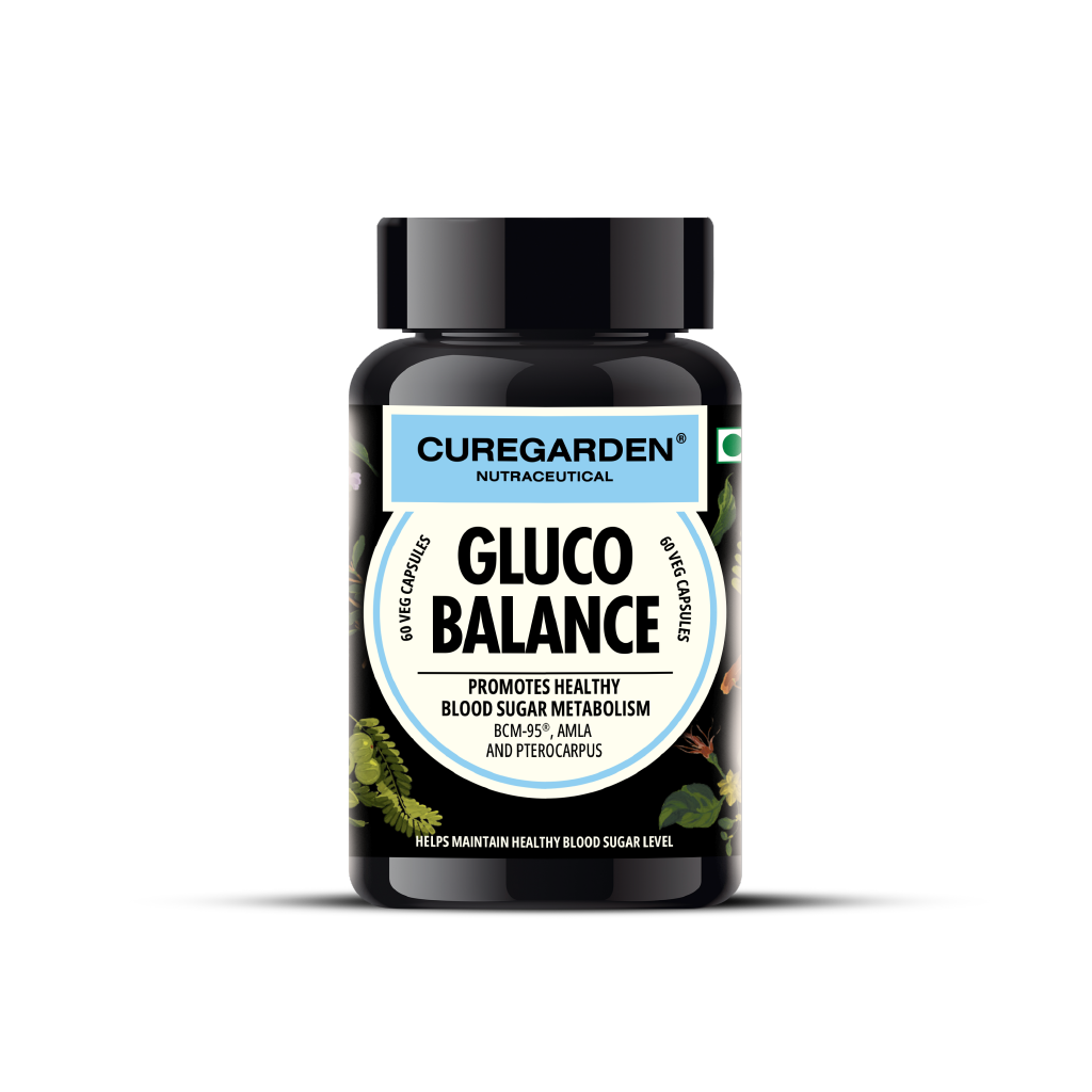 Curegarden Natural Gluco Balance Veg Capsules - Distacart