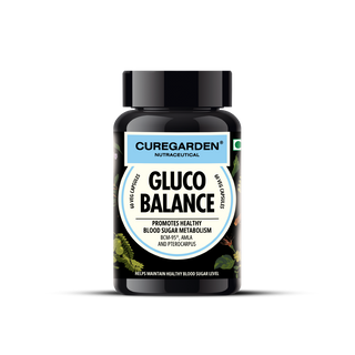 Curegarden Natural Gluco Balance Veg Capsules - Distacart