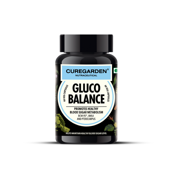 Curegarden Natural Gluco Balance Veg Capsules - Distacart
