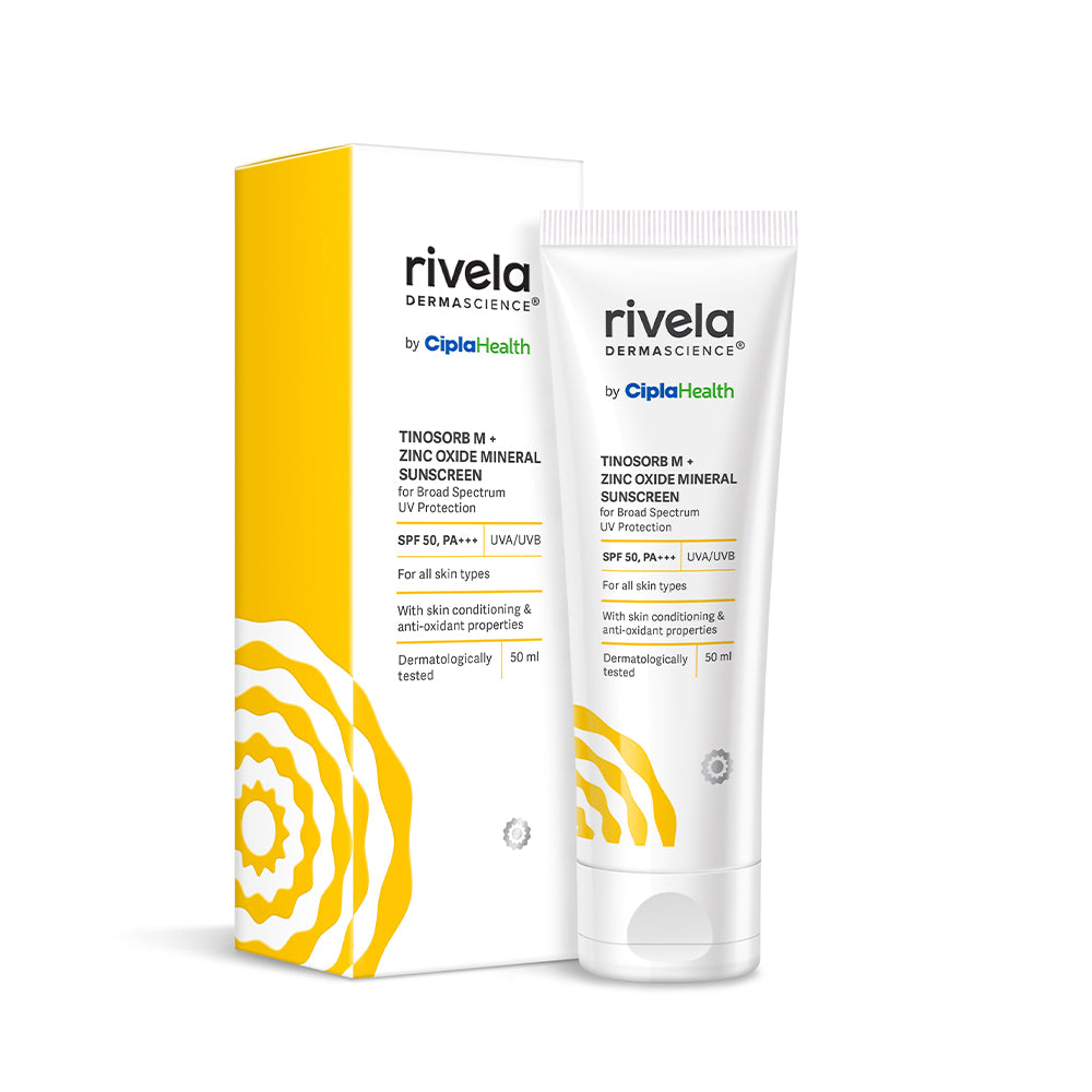Tinosorb M + Zinc Oxide Mineral Sunscreen - Rivela Dermascience