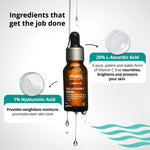 Thumbnail for 20% Vit C Serum with 1% Hyaluronic Acid - Rivela Dermascience