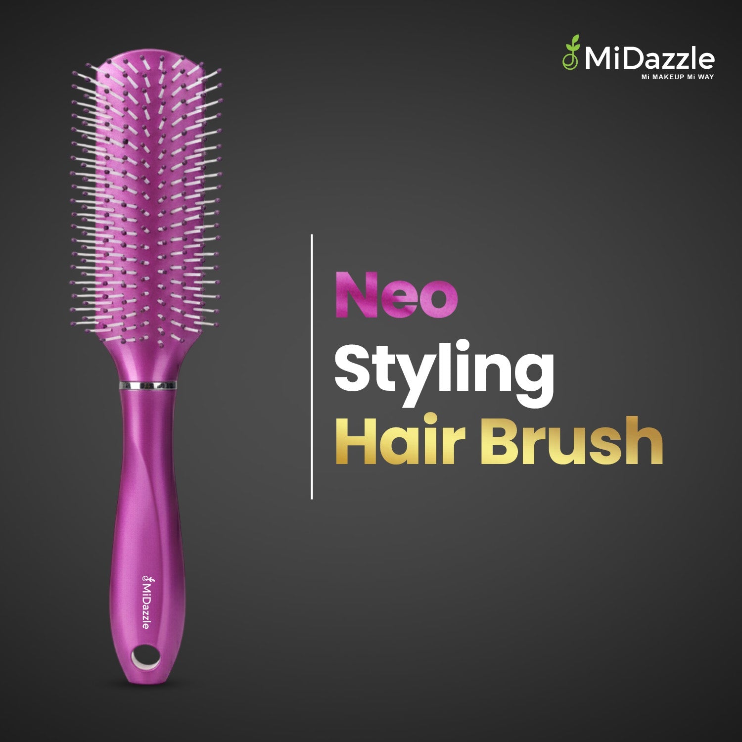 MiDazzle Styling Hair Brush (Neo) MIHB0038 - Distacart
