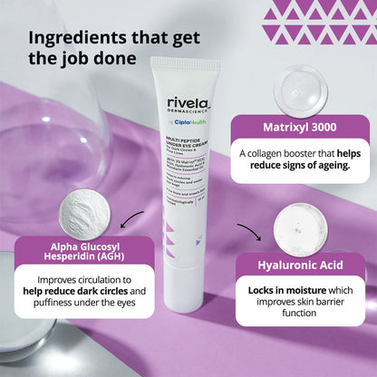 Multi Peptide Under Eye Cream - Rivela Dermascience
