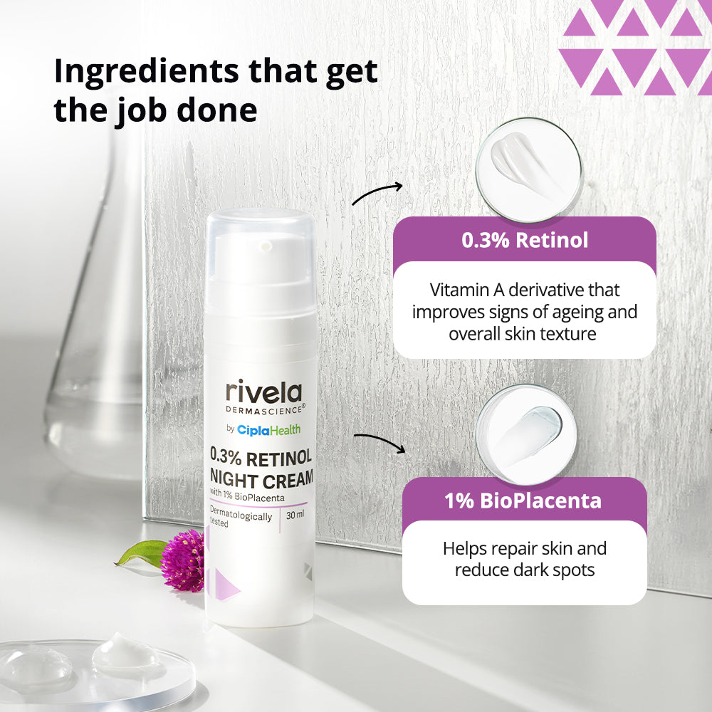 0.3% Retinol Night Cream - Rivela Dermascience