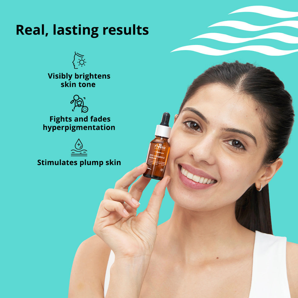 20% Vit C Serum with 1% Hyaluronic Acid - Rivela Dermascience