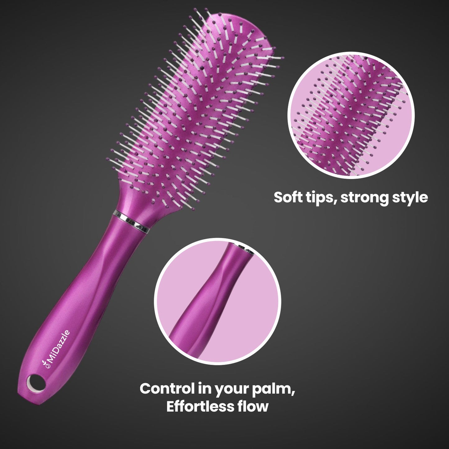 MiDazzle Styling Hair Brush (Neo) MIHB0038 - Distacart
