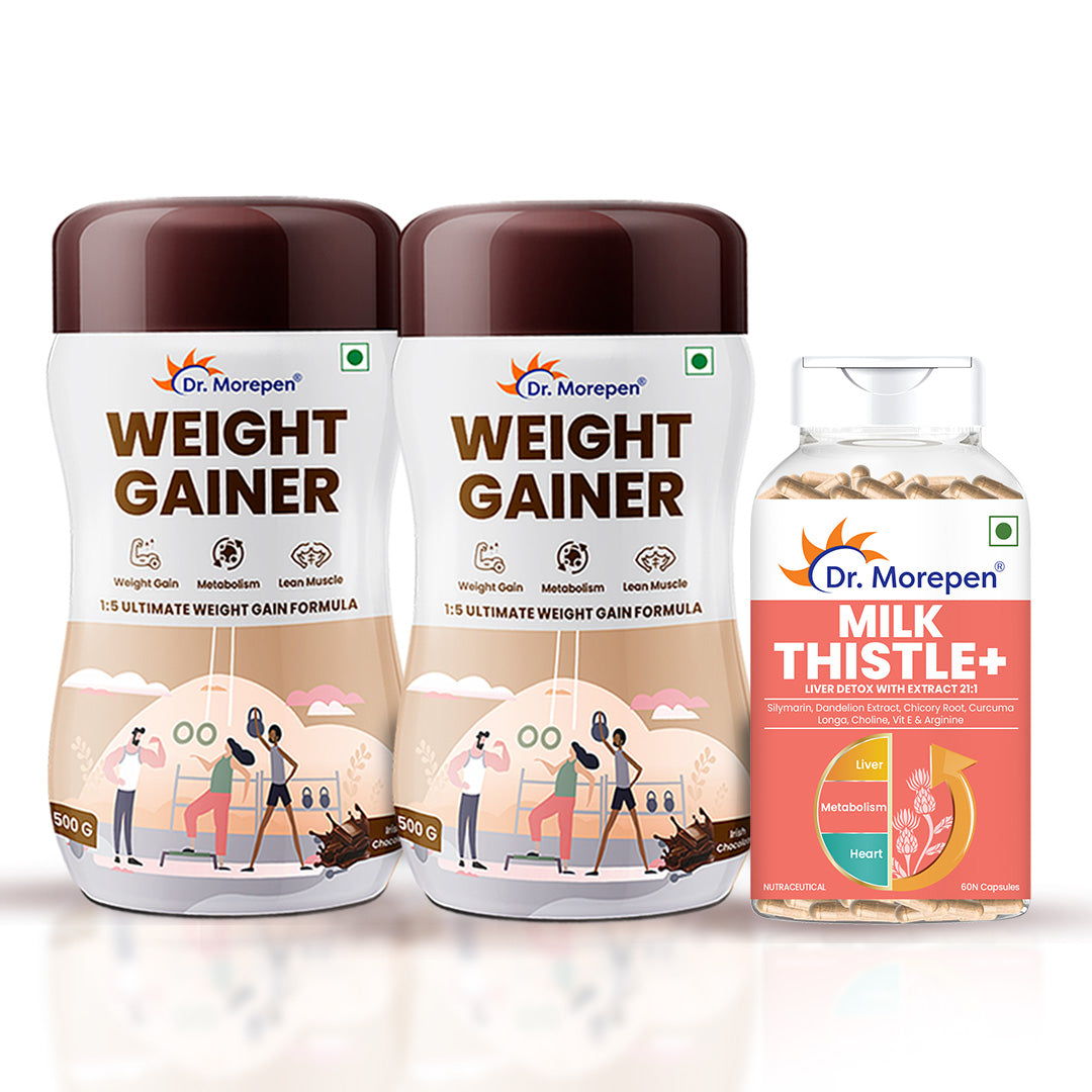 Dr. Morepen Milk Thistle + Weight Gainer Combo